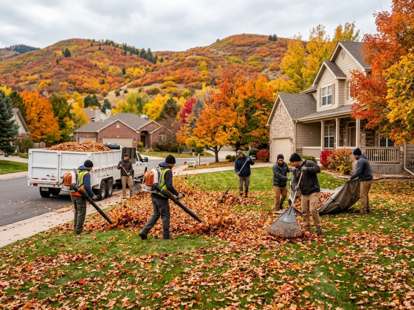 Fall lawn care Denver