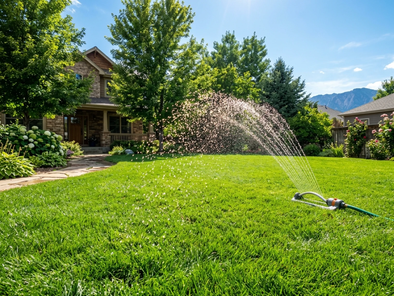 Summer lawn maintenance